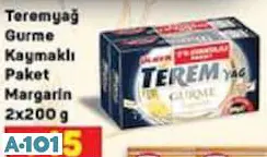 TEREMYAĞ GURME KAYMAKLI PAKET MARGARİN 2X200 G